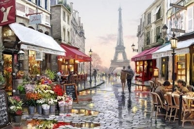 Malowanie po numerach – Mokry Paryż