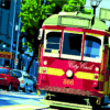 Malowanie po numerach - Tramwaj w Los Angeles - obrazek 4