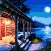 Malowanie po numerach - Nocna chatka